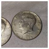 1965,66,69 40% Kennedy Halfs 50c