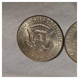 1965,66,69 40% Kennedy Halfs 50c