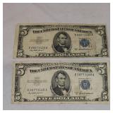 2-1953 A $5 Silver Certificates