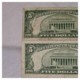 2-1953 A $5 Silver Certificates