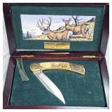 Mighty Mule Deer by Eric Bjorlin, Knife in Case