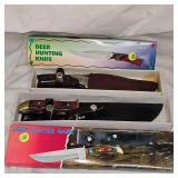"The Deer Hunter" Stainless Bladed 6" Knife w/Scabber