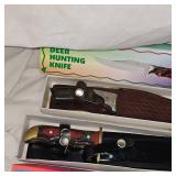 "The Deer Hunter" Stainless Bladed 6" Knife w/Scabber