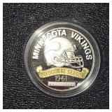 Minnesota Vikings 1961, Like New, Kickoff Coin