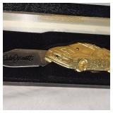 Dale Jarrett Gold Nascar Knife