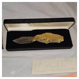 Dale Earnhardt Gold Collector Knife