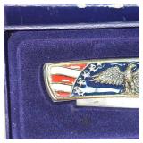 R/W/B Flag Eagle Knife