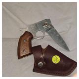 Mini Derrenger Folding Knife w/Case