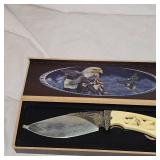 Bunting Outdoors Eagle Knife w/Carved Handle in Case