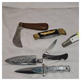 Lot of Five Knives