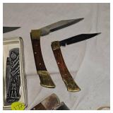 5 Knives Including Columbus