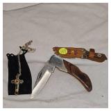 Lot of Knives including Cross Knife Necklace