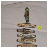 5 Dinasaur Knives and 1 Happy Holidays