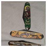 5 Dinasaur Knives and 1 Happy Holidays