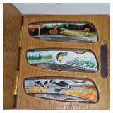 Lot of 3 Knives in Very Nice Case
