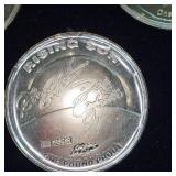 Dale Earnhardt-Legacy of Champions 3 Coin Proof Set, each weighing 1 pound