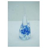 Murano-Style Hand Blown Art Glass Abstract Figurine. 6" tall