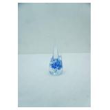 Murano-Style Hand Blown Art Glass Abstract Figurine. 6" tall