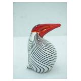Murano-Style Art Glass Bird Figurine