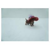 Hamilton Collection "Red Hot Mama" Dachshund Figurine - Divas with Hattitude Collection