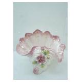 Vintage Large Capodimonte Porcelain Vase or Bowl. Mother-of-pearl or luster Finish