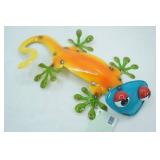 Metal Gecko Art Decor NEW with Tags 15.5"x9.5"