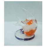 PartyLite Bermuda Tropical Fish Art Glass Tealight Candle Holder