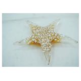 Hand-Blown Art Glass Starfish Figurine