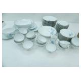 Vintage 1970s Noritake "Sylvia" pattern China.