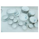 Vintage 1970s Noritake "Sylvia" pattern China.