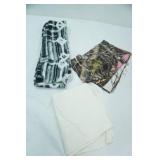 Flour Sack Dish Towel, Camo Fabric Squares, Fleece Scarf