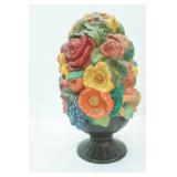 Vintage Holland Mold Ceramic Flower Topiary Centerpiece. 13" tall
