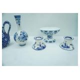 Vintage/Antique Blue & White Transferware Ironstone and Ceramic Pieces
