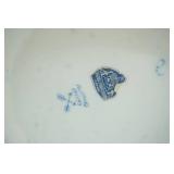 Vintage Japanese Arita Ware Ceramic Teapot with Rattan Handle; Vintage Blue Onion Pattern Ceramic Soup Tureen