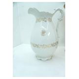 Vintage Homer Laughlin Victorian Vanity Pitcher with Gold Accents