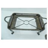 Vintage Silver-Plated Chafing Dish or Casserole Serving Dish
