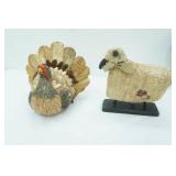 Decorative Turkey NEW with Tags & Lamb Decor