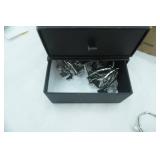 Linen Napkins black and white variety, variety of metal napkin holders