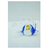 Art Glass Hand  Blown angel fish, 6" x5"