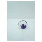 Vintage Murano Art Glass Aquarium Fish Paperweight. 3"x3"