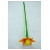 Art Glass Flower, Hand-Blown