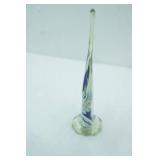 Hand-Blown Art Glass Angel Fish Sculpture 8.5" tall