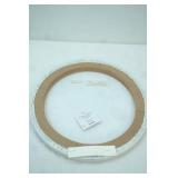 Round Canvas Print "Go with the Flow" 12". Turtle Motif, NEW with Tags