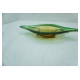 Vintage Luciano Gaspari Murano Glass Gondola Bowl. 17"x8"x3"
