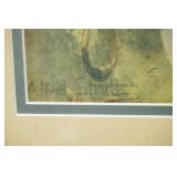 Alfred William Strutt Art Print. 30"x24". Framed, Matted.