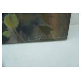 Canvas Art Print. "Silver and Sapphire "by Silvia Vassileva