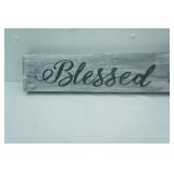 "Blessed" Wooden Decor