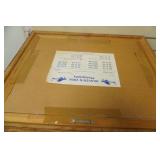 Vintage Aerial Farm Photo. Framed 25"x 20.5"