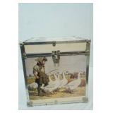 Storage Box Trunk. Featuring Art print of "Feeding Time" by Arthur Sarnoff