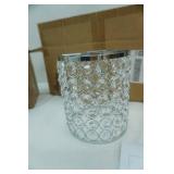Modern Metal & Crystal Pendant Light Shades 6ct NEW